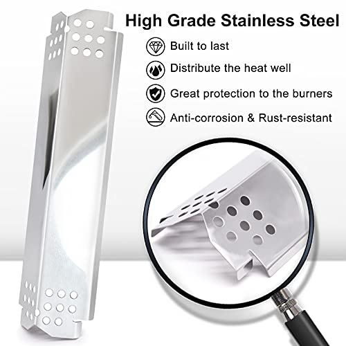 Criditpid Grill Heat Plate Parts for Home Depot Nexgrill 720-0830H, 720-0888N, 720-0888, 720-0864, 720-0896B, Stainless Steel Grill Heat Tent, Burner Cover, Flame Tamer for 4 Burner Members Mark 720-0830G - Image 5