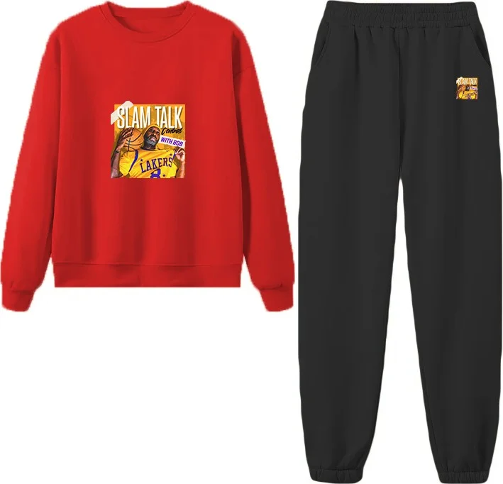 دوغ فش Tracksuit Set Oversize Sleepmodebear Printed Tracksuit Set,lover,couple Combination Brown