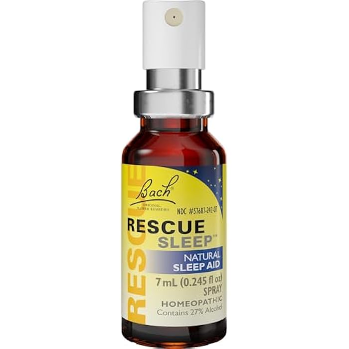 RESCUE Bach RESCUE SLEEP Spray 7mL, Natural Sleep & Stress Relief Aid, Homeopathic Flower Essence, Vegan, Free of Melatonin, Sugar, and Gluten, Non-Narcotic, Non-Habit Forming - Image 3