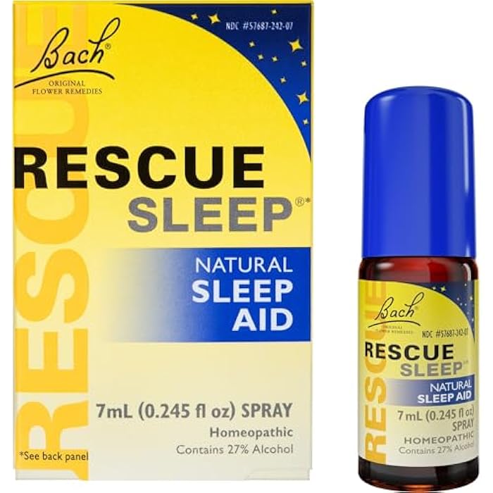 RESCUE Bach RESCUE SLEEP Spray 7mL, Natural Sleep & Stress Relief Aid, Homeopathic Flower Essence, Vegan, Free of Melatonin, Sugar, and Gluten, Non-Narcotic, Non-Habit Forming - Image 2