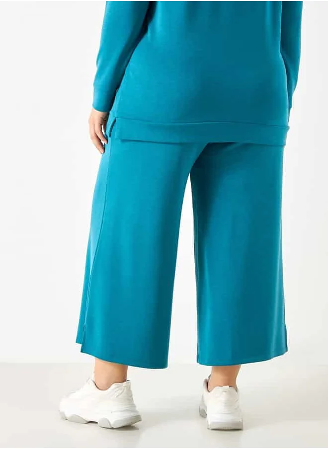 Ulla Popken Plus Size Ulla Popken Relaxed Fit Pants with Pockets