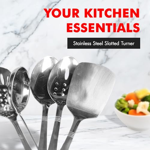 Chef Craft Stainless Steel Slotted Turner - Image 5
