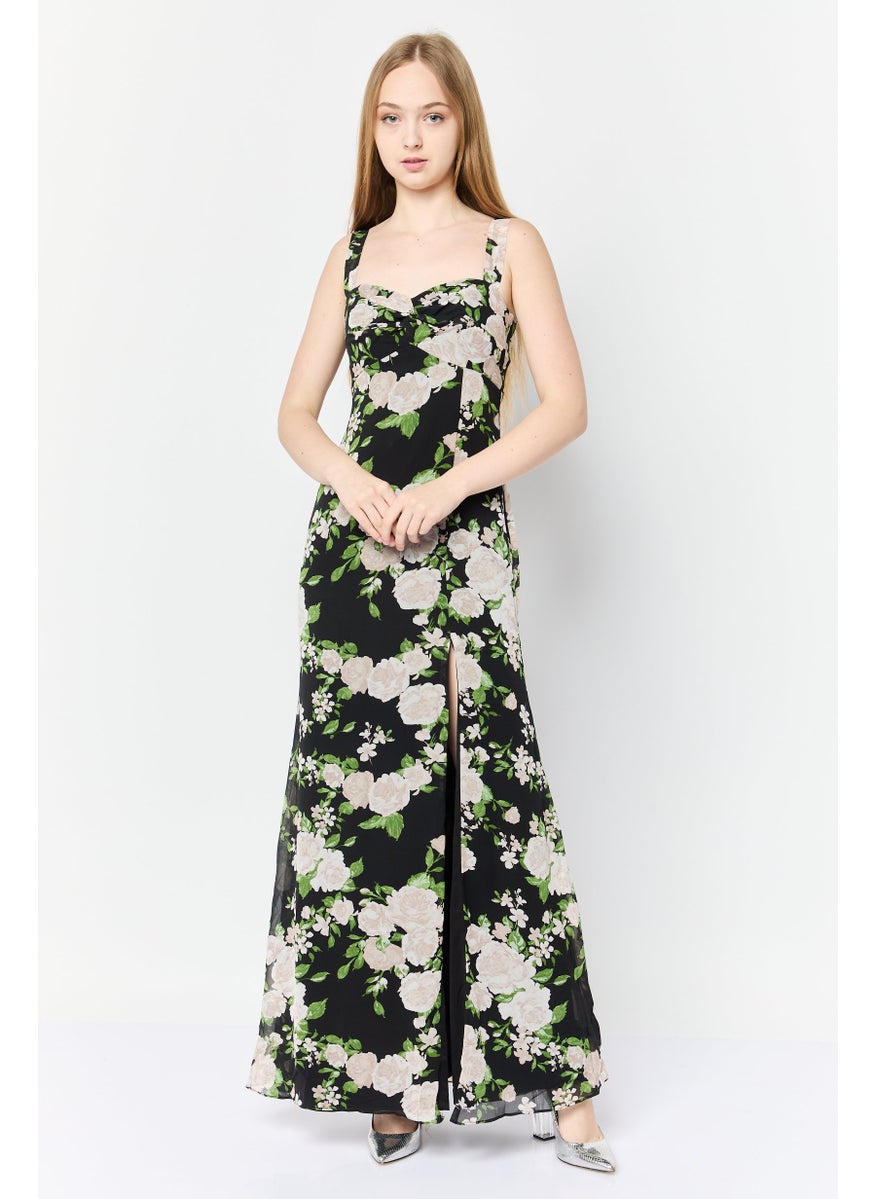 Lulus Women Floral Pattern Maxi Dress, Multicolor  - Image 1
