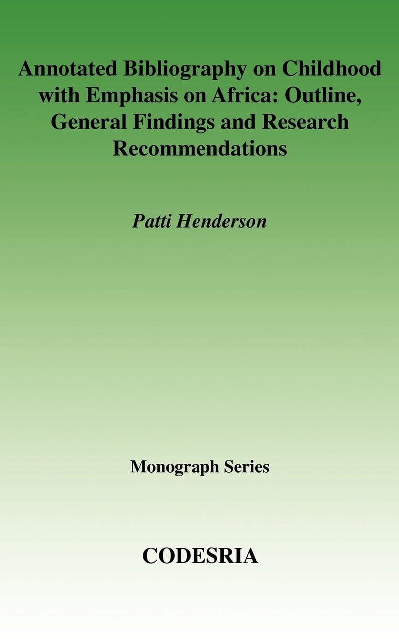 Annotated Bibliography Childhooh - Image 1