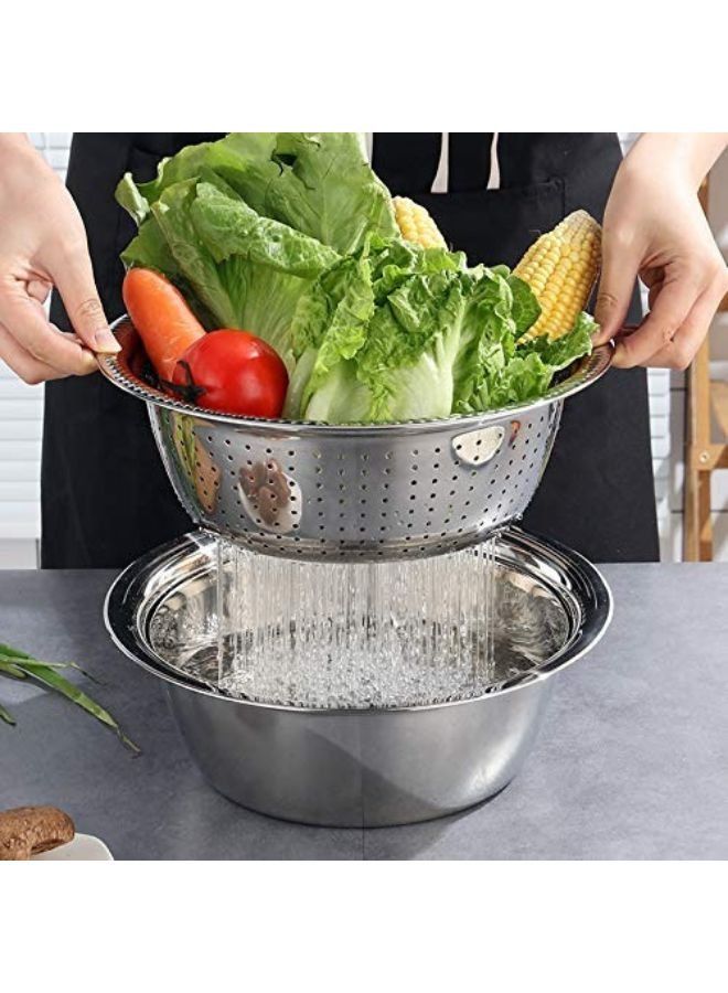 مبشرة مطبخ 3 في 1 ، مع مجموعة مصفاة وعاء - Image 4