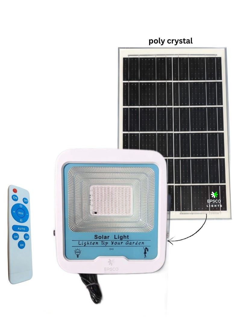 EPSCO Solar Floodlight 200 watt - Poly crystalline panel - super charge 4 hours - lighting 12 hours - Image 1