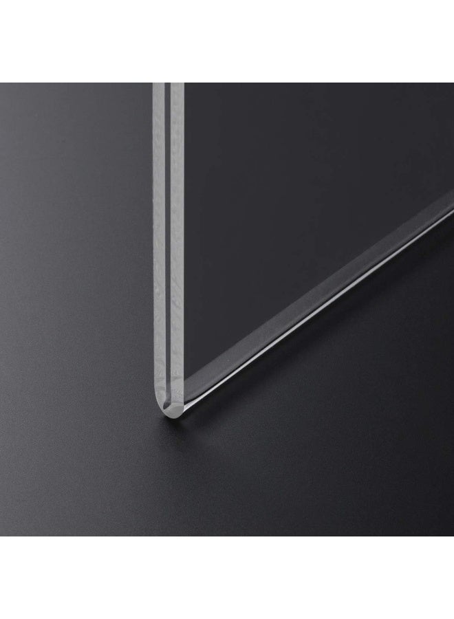 TPGP 6 Pack Acrylic Wall Mount Sign Holder A4 Horizontal - Image 4