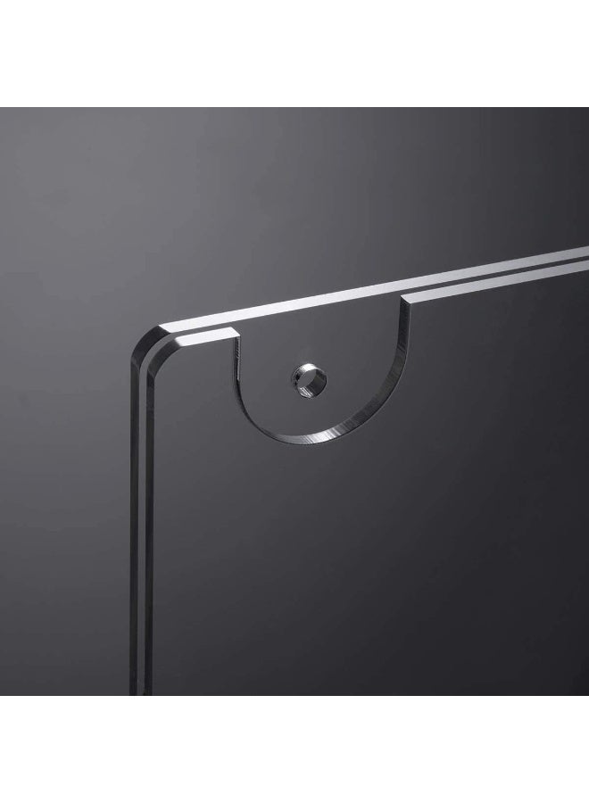 TPGP 6 Pack Acrylic Wall Mount Sign Holder A4 Horizontal - Image 3