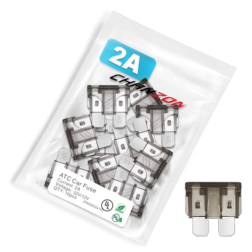 Chanzon 10pcs UL Listed ATC Blade Fuse (ATO APR Standard) 2A Fast Blow - Image 1