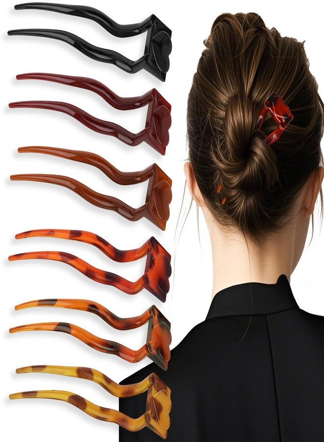 WHAVEL French Hair Pins for Women, Quick & Easy Styling U Shaped Hair Pins - French Twist Hair Accessories for Women, 6 Pack - Image 1