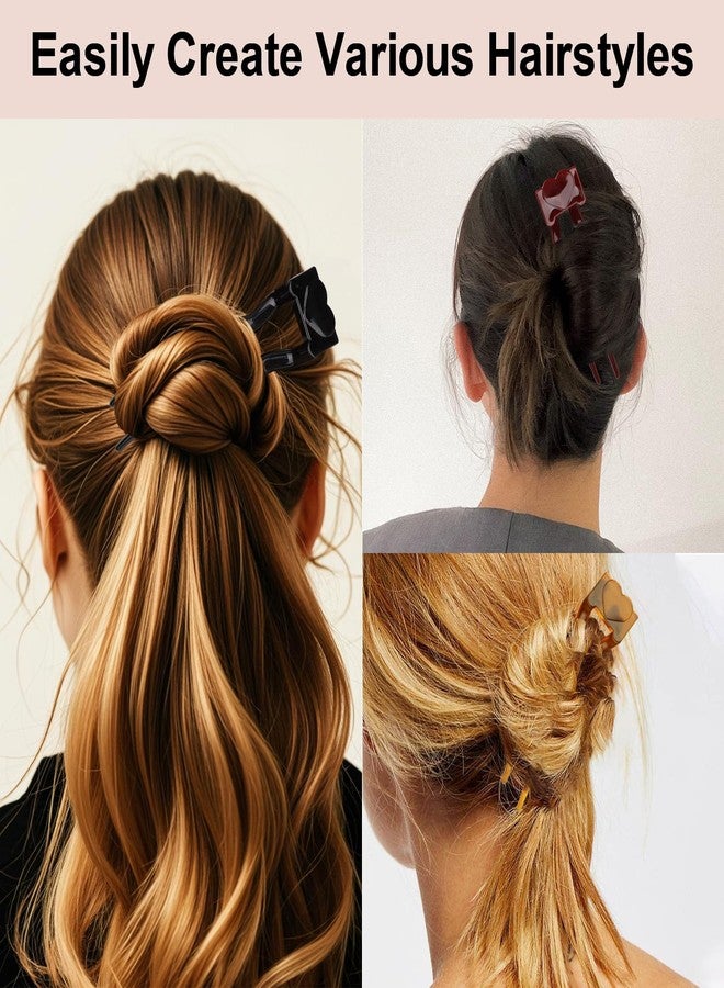 WHAVEL French Hair Pins for Women, Quick & Easy Styling U Shaped Hair Pins - French Twist Hair Accessories for Women, 6 Pack - Image 4