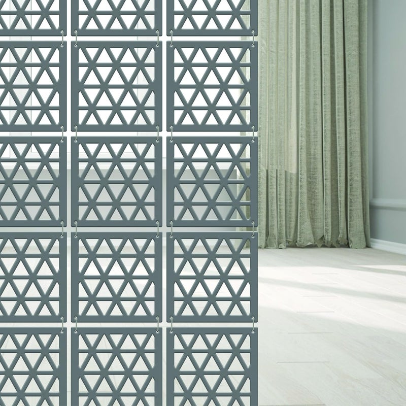 Olive Tree Wooden Room Divider for Living Room Hall Restaurant Dining RoomModern Hanging Stylish Screen PartitionAesthetic Separator for Home Decoration 12 Panels115 X 115 OTD5010 - Image 1