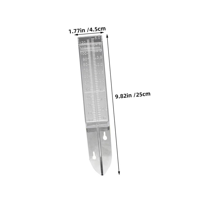 6Pcs Outdoor Rain Gauge Set with Mounting Stakes Weather Resistant Water Measure Tube - Image 3
