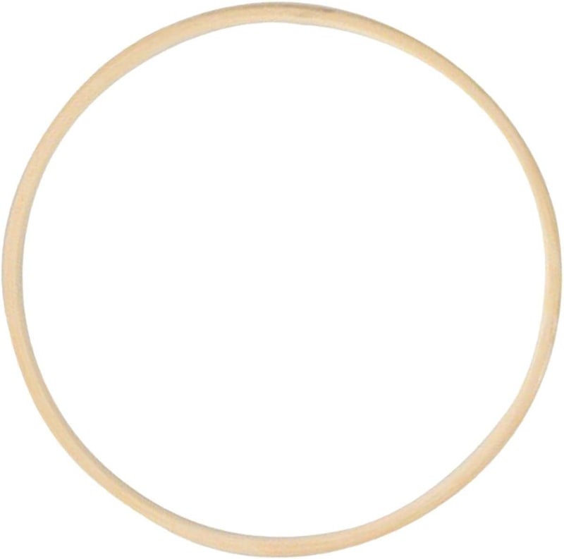 klarako Smooth Embroidery Hoops Bamboo Circle Cross Stitch Hoop Round Rings DIY Art Crafts for Creative Dream Catcher  26cm - Image 1