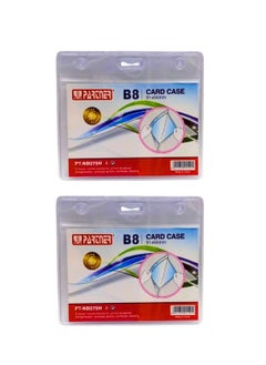 PARTNER ID Card Holders Waterproof Clear Plastic Perfect for Credit Cards, ID Swipe Cards, Key Cards, and Driver's License PVC Material (Pack of 2)  - Image 3
