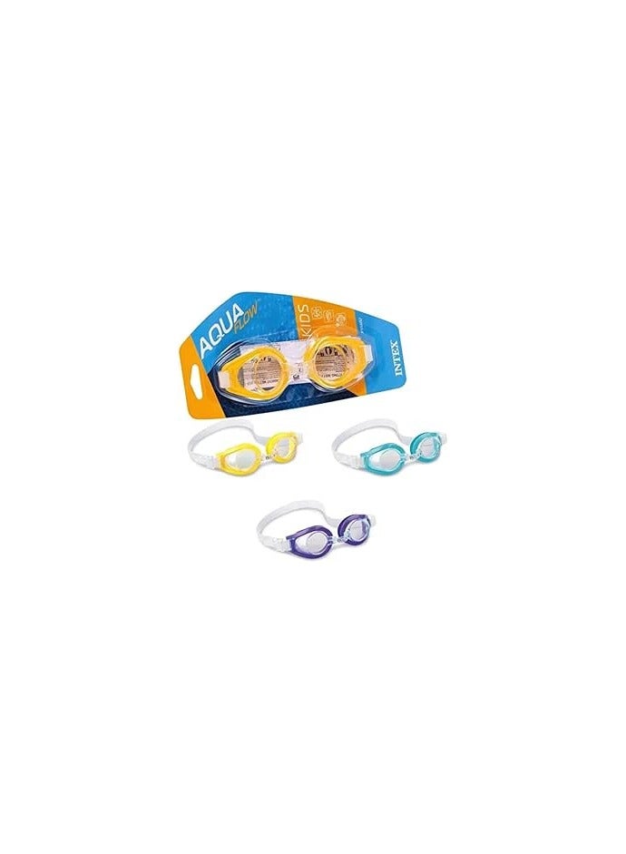 أكوا مجموعة من 3 نظارات سباحة أكوا للأطفال، اختيار عشوائي للألوان - Image 1
