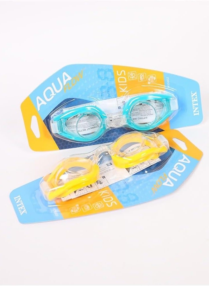 أكوا مجموعة من 3 نظارات سباحة أكوا للأطفال، اختيار عشوائي للألوان - Image 4
