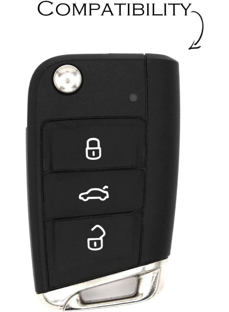 Silicone Car Key Cover Case Cover for VW Golf 7 Skoda Octavia A7 for SEAT Leon Ibiza 3 - Image 3