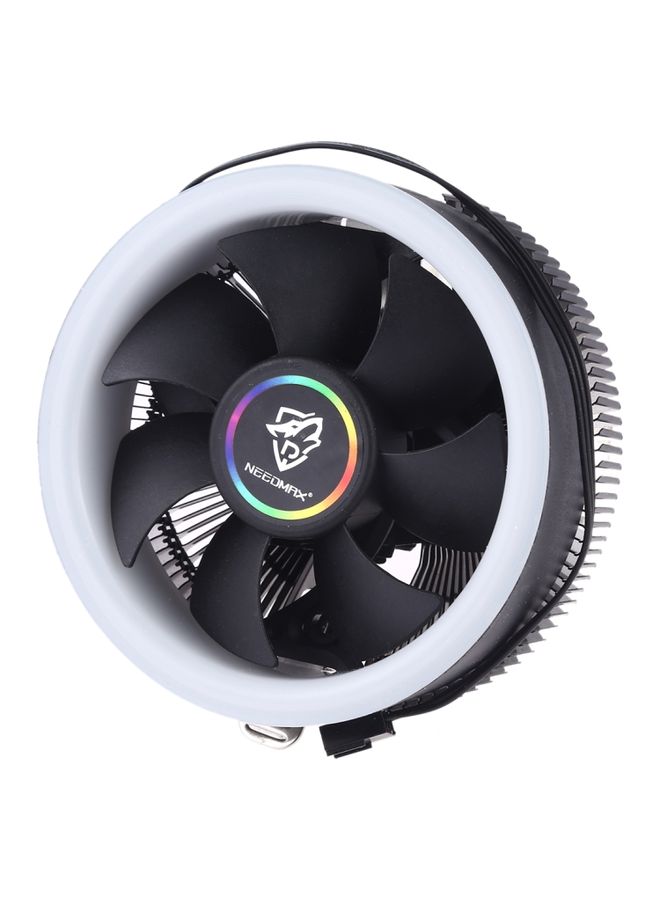 BURAQ 3 Pin Computer Components Chassis Fan Host Silent Cooling Fan with RGB Color Light for Intel: 1775 1366 1150 1151 1155 1156 (AMD: 754 939 AM2 AM2+ AM3 AM3+)  - Image 2