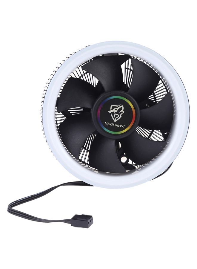 BURAQ 3 Pin Computer Components Chassis Fan Host Silent Cooling Fan with RGB Color Light for Intel: 1775 1366 1150 1151 1155 1156 (AMD: 754 939 AM2 AM2+ AM3 AM3+)  - Image 3