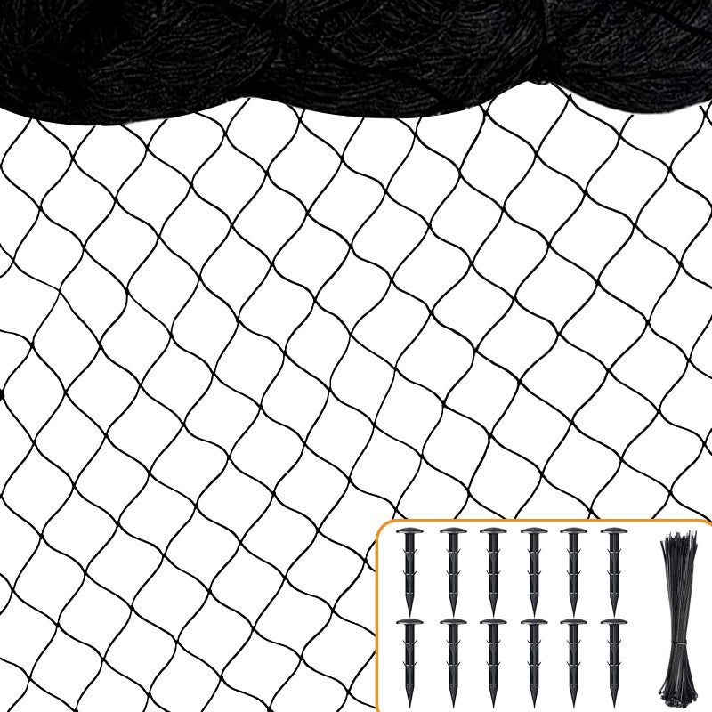 BSTPCOO BSTPCOO Bird Netting  50ft x 100ft Heavy Duty Nylon Netting with 1 inch Mesh for Chicken Coop Poultry Aviary Deer Fence Trellis Fruits Trees and Plants