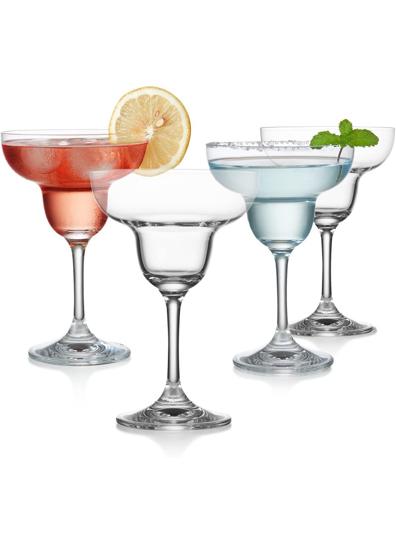 BLISS START BLISS START Margarita Glasses Set of 6 Cocktail Glasses with stem Crystal Glassware for Frozen Martini Mixing Cocktails Classic Cocktail Glasses for Drinks 190 ml  - Image 1