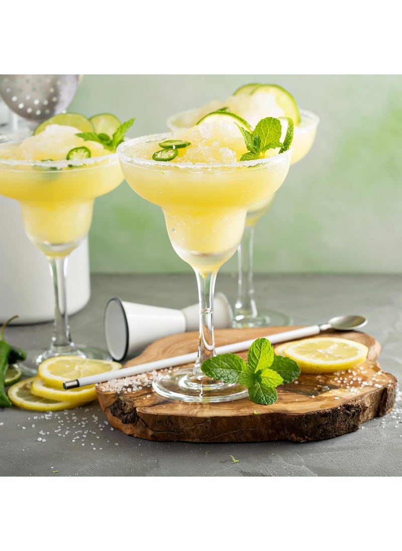 BLISS START BLISS START Margarita Glasses Set of 6 Cocktail Glasses with stem Crystal Glassware for Frozen Martini Mixing Cocktails Classic Cocktail Glasses for Drinks 190 ml  - Image 2