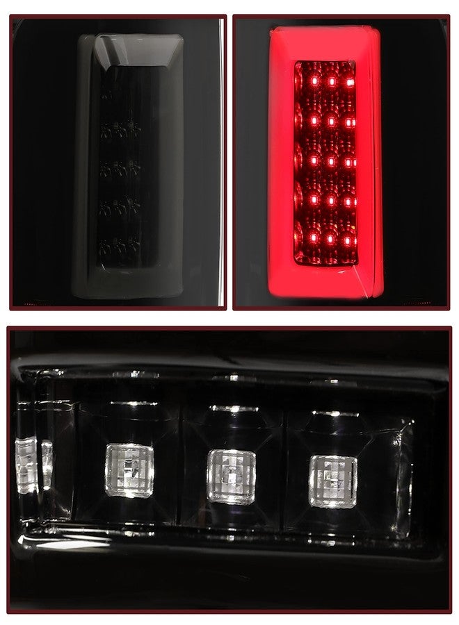 KUAFU Tail Lights Pair Compatible with 2004-2008 Ford F150 Pickup LED Tube Bar Rear Taillights Tail Rear Lamp Brake Signal Black Housing & Smoke Lens Replacement for 5L3Z13405CA 5L3Z13404CA - Image 5