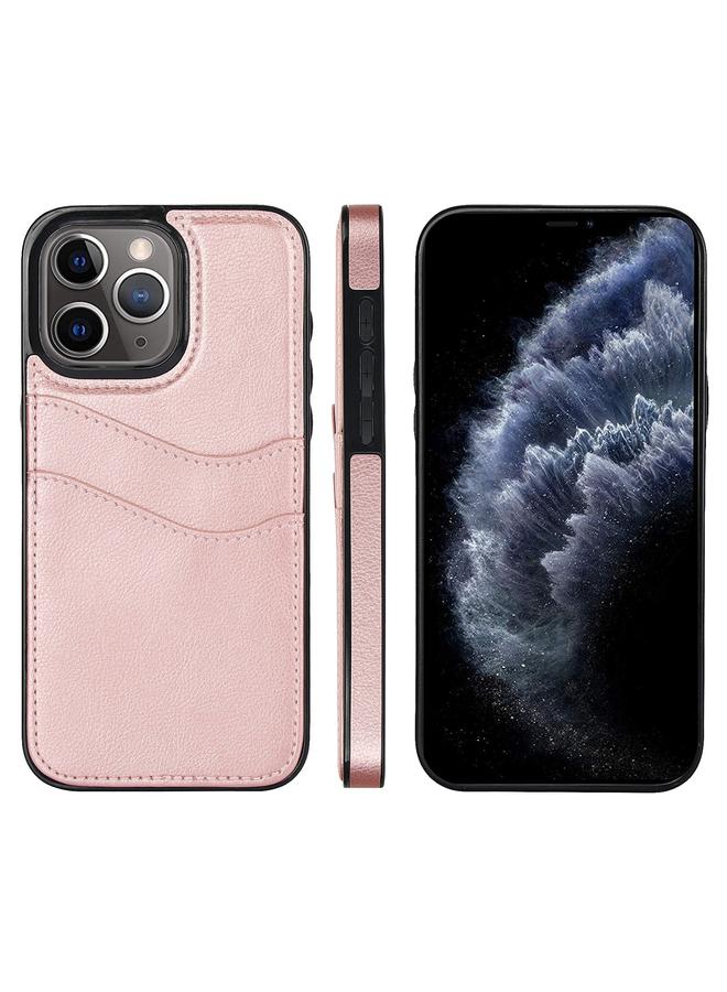 S-TOP Case For iPhone 11 Pro Litchi Leather Skin Card Slots Phone Case - Image 1