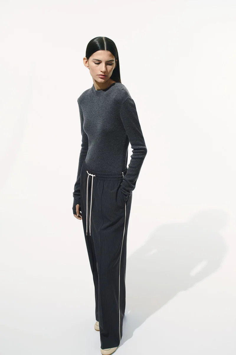 H&M Wide twill trousers