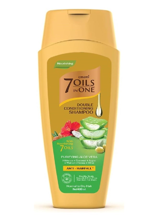 إمامي شامبو 7 زيوت في شامبو مزدوج لتنقية الألوة فيرا 400 مل - Image 1