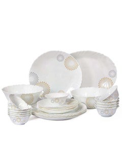 Cello Cello Imperial Crazy Dots OpalWare Dinner Set of 27 Pcs Multicolor  - Image 1