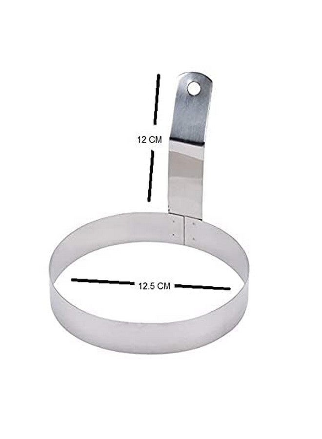 Dynore Stainless Steel Round Egg Ring with Handle Medium- 5 inch - Image 4