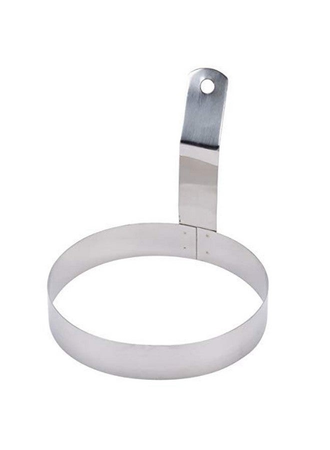 Dynore Stainless Steel Round Egg Ring with Handle Medium- 5 inch - Image 1