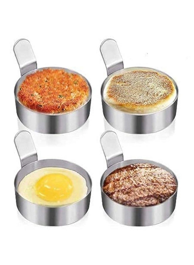 Dynore Stainless Steel Round Egg Ring with Handle Medium- 5 inch - Image 3