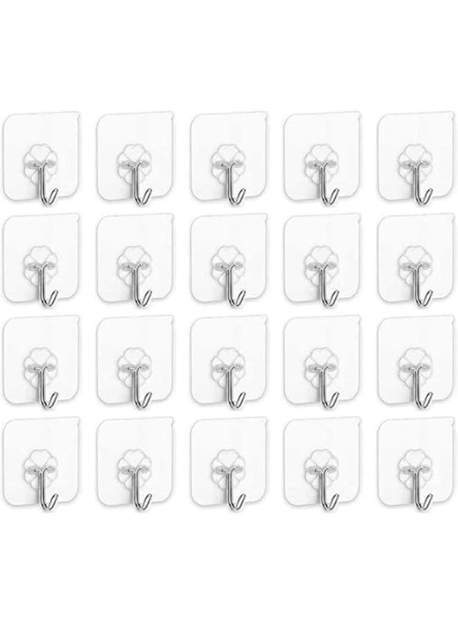 خطافات لاصقة متينة للحائط – سهلة التركيب وقوة تثبيت عالية - Image 1