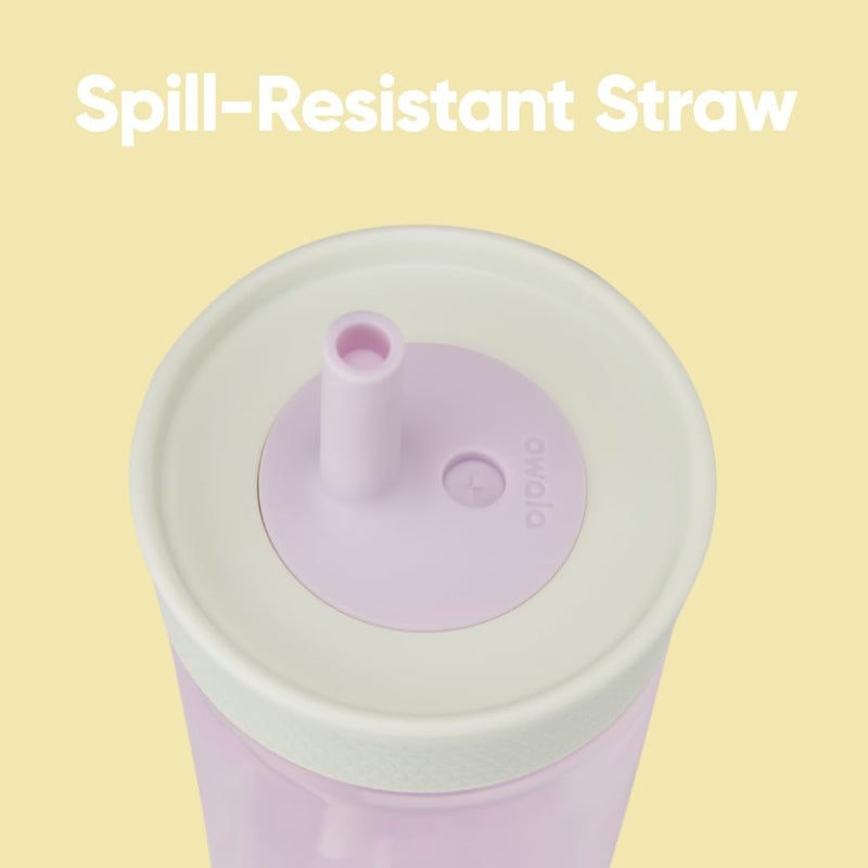 Kids BPA-Free Plastic Tumbler with Spill Resistant Flexible Straw, Easy to Clean, Kids Water Bottle, Great for Travel, Dishwasher Safe, 15 Oz, Mint and Pink, (Unicorn) | Spill-Resistant Lid | Reusable Straw | Cup-Holder Friendly | BPA, Lead, and Phthalate-Free - Image 2