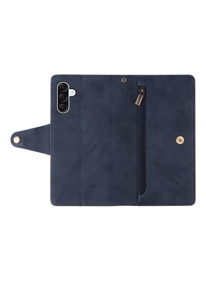 S-TOP Case For Samsung Galaxy A36 5G Rivet Buckle 9 Cards Three Fold Leather Phone Case - Image 5