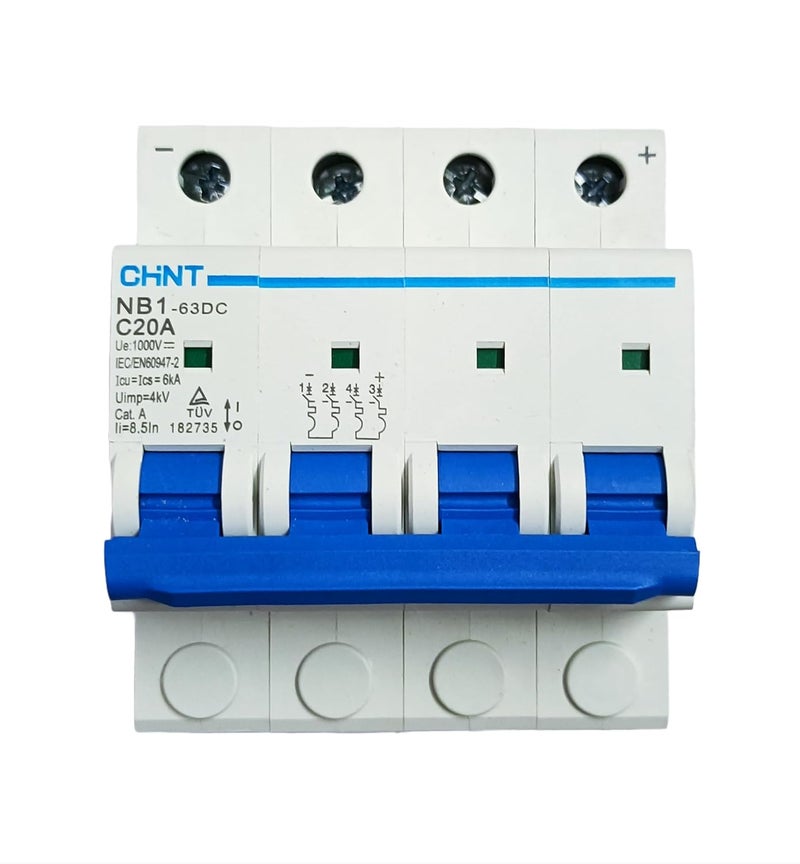 Aspa Solar CHINT 20A DC MCB 1000V MINIATURE CIRCUIT BREAKER - Image 1