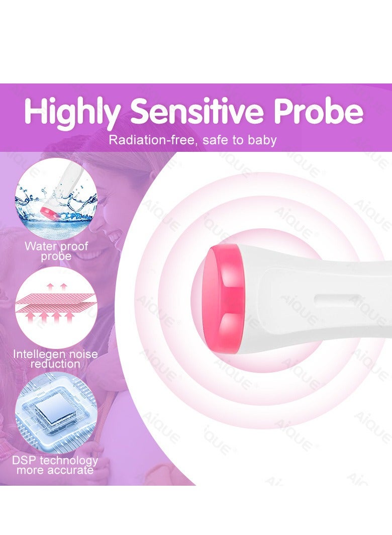 AiQueen Baby Heart Beat Pocket Portable Fetal Doppler - Image 3