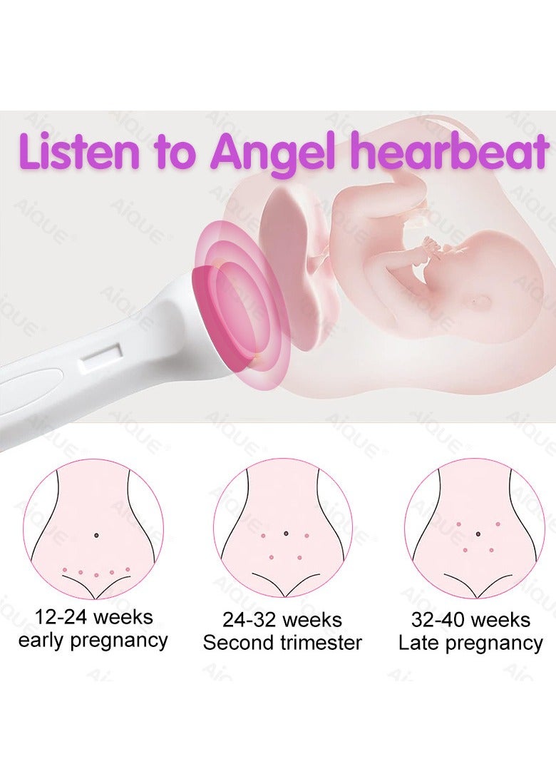 AiQueen Baby Heart Beat Pocket Portable Fetal Doppler - Image 5