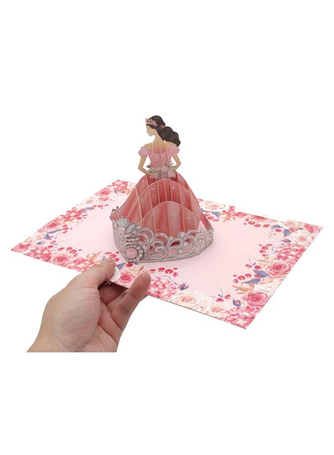 ASVP Shop Quinceanera Card - Happy 15Th Birthday Card - Tarjetas Para 15 Años - 3D Pop Up Greeting Card - Image 2