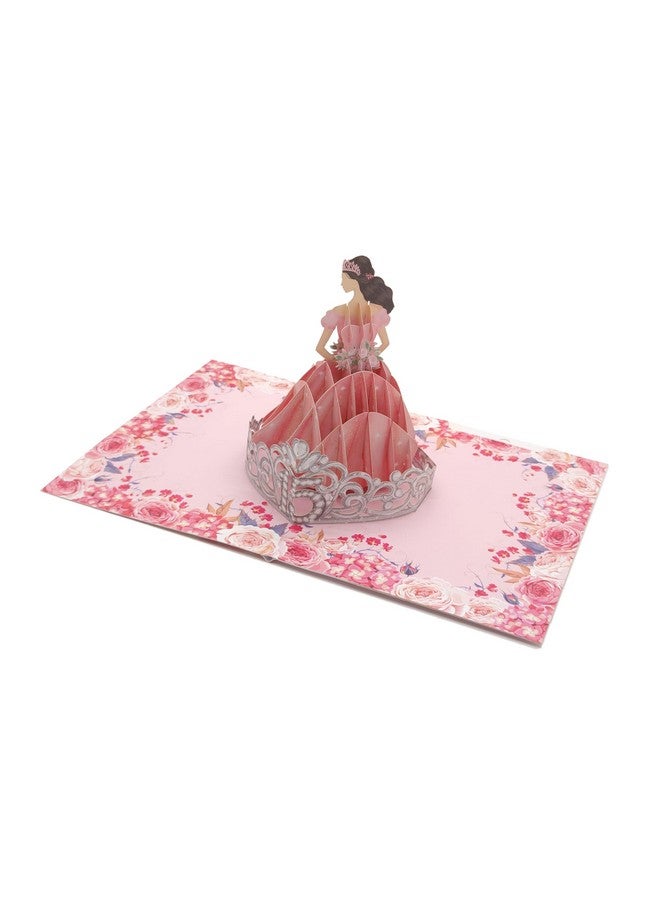 ASVP Shop Quinceanera Card - Happy 15Th Birthday Card - Tarjetas Para 15 Años - 3D Pop Up Greeting Card - Image 1