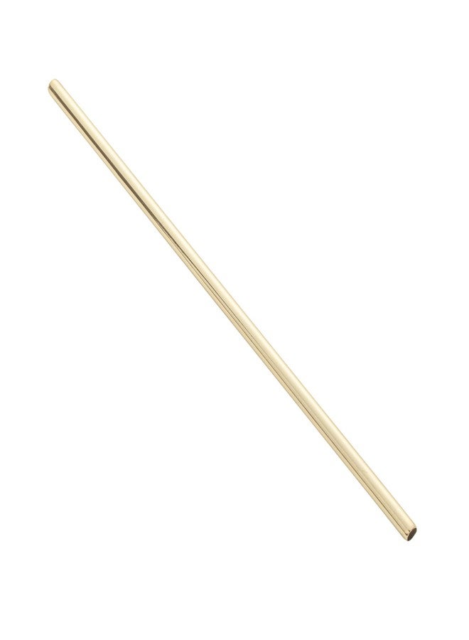 Restaurantware Bar Lux 7.5 Inch Reusable Straws 2 Straight Metal Straws - Short Durable Gold-Plated Stainless Steel Drinking Straws Food-Grade Use With Cocktail Or Rocks Glasses - Image 2
