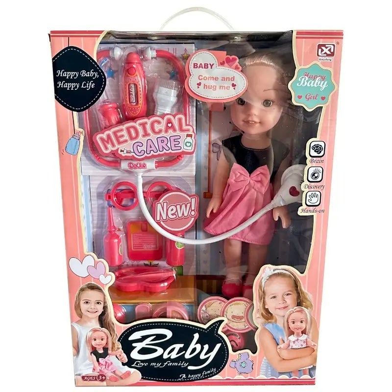 دمية المحبة لعائلتها مع اكسسوارات العناية الطبية - 7175-1 - Image 2