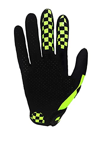 SOLO QUEEN Sim-Racing Gloves for Simulator Steering Wheel Games and Karting Glove (Yellow, L) - Image 5