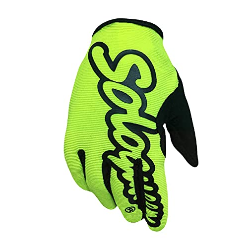 SOLO QUEEN Sim-Racing Gloves for Simulator Steering Wheel Games and Karting Glove (Yellow, L) - Image 4