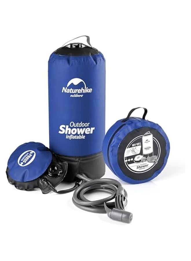 Arabest Portable Camping Shower Bag with On-Off Switchable Shower Head and Foot Pump, Ideal for Traveling, Hiking, and Car Washing - Image 1