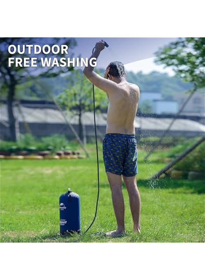 Arabest Portable Camping Shower Bag with On-Off Switchable Shower Head and Foot Pump, Ideal for Traveling, Hiking, and Car Washing - Image 3
