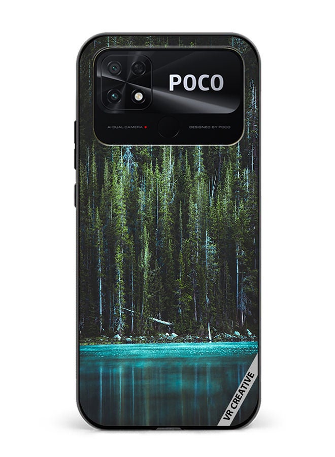 VR CREATIVE Protective Case Cover For Xiaomi Poco C40 Lake Design Multicolour - Image 1